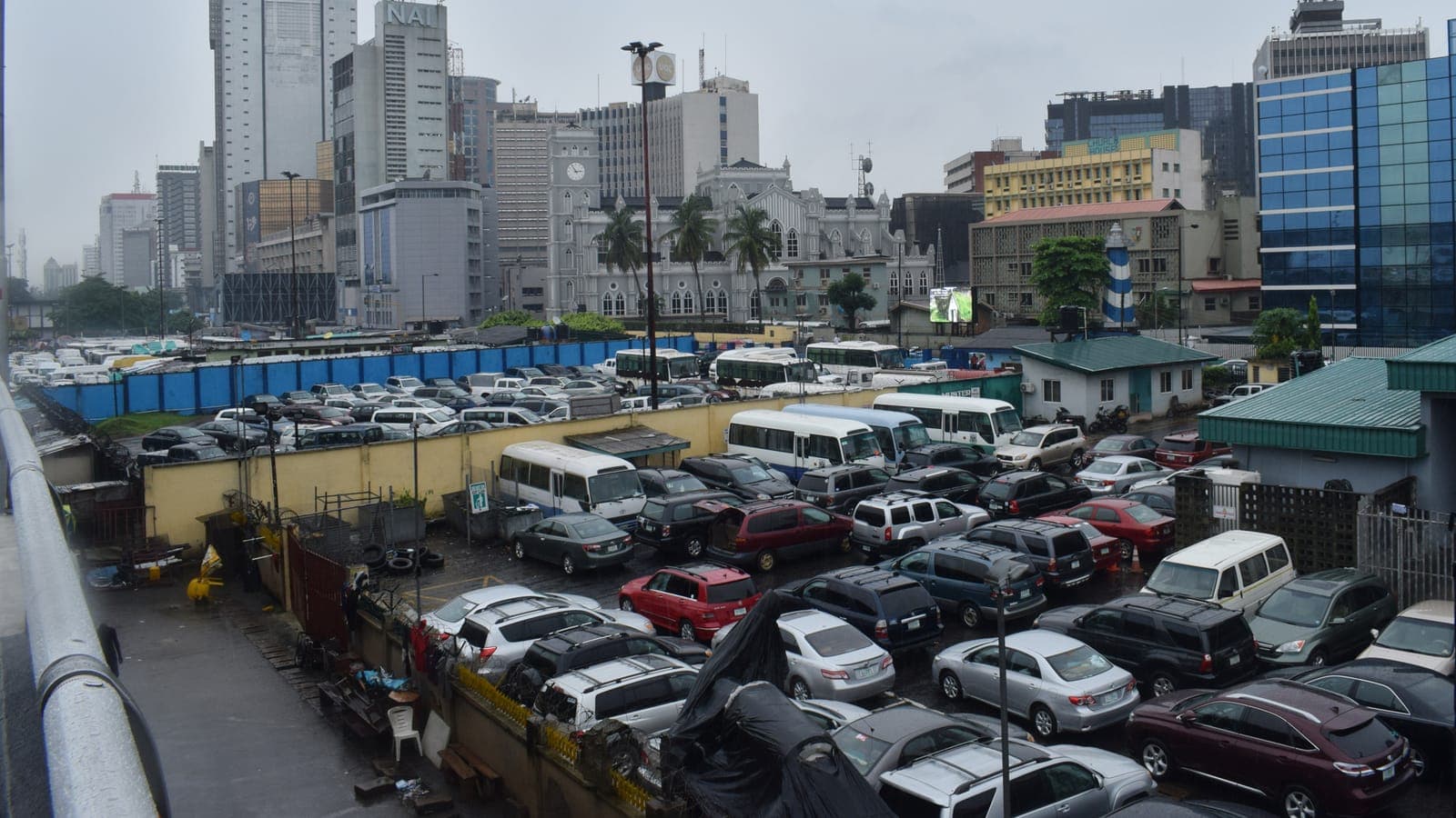 The Lagos Island skyline and central business district